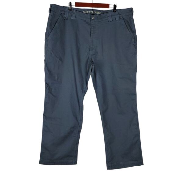Duluth Trading Flex Fire Hose Pants Mens 44x30 Steel Blue Carpenter Workwear EUC - Picture 1 of 12
